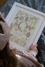 Load image into Gallery viewer, Personalised Letter C Children&#39;s Print
