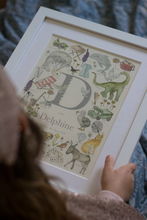 Load image into Gallery viewer, Personalised Letter D Children&#39;s Print
