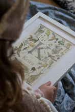 Load image into Gallery viewer, Personalised Letter K Children&#39;s Print
