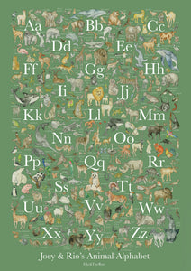 Personalised Olive Alphabet Children's Print