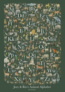 Personalised Forest Alphabet Children's Print