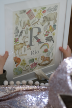 Load image into Gallery viewer, Personalised Letter R Children&#39;s Print
